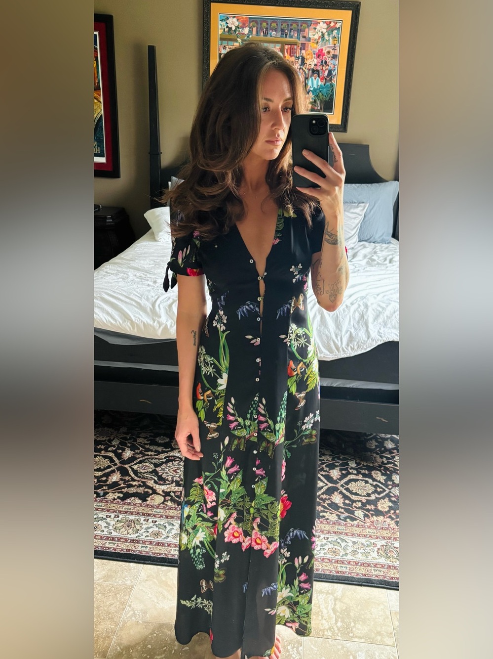Karlie Kloss floral dress